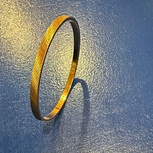 Monet Gold Textured Bracelet